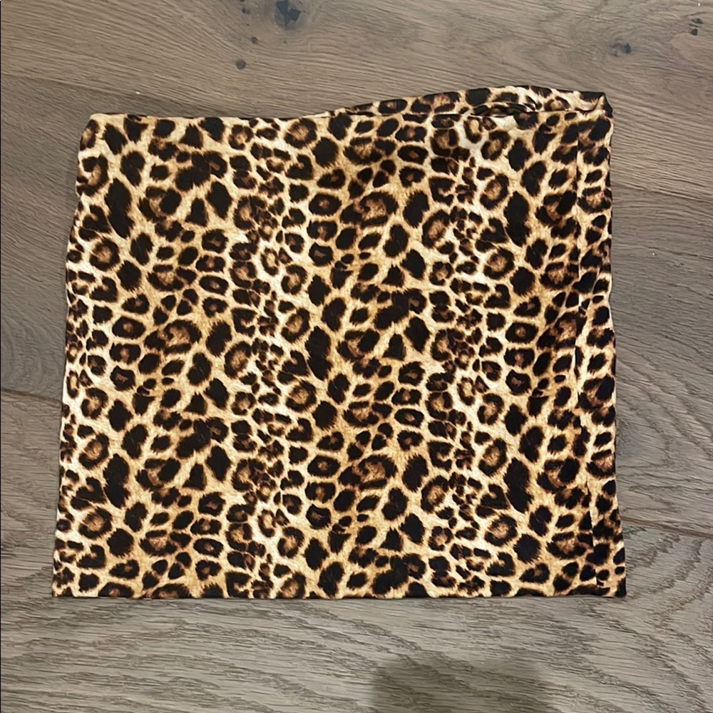 Leopard Print Women's Skirt/Tube Top